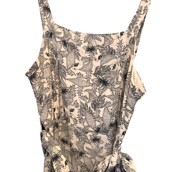 Labelle Paris Floral Belted Sundress Size Large Midi Dress - Picture 5 of 13